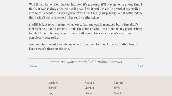 Death to the Forum