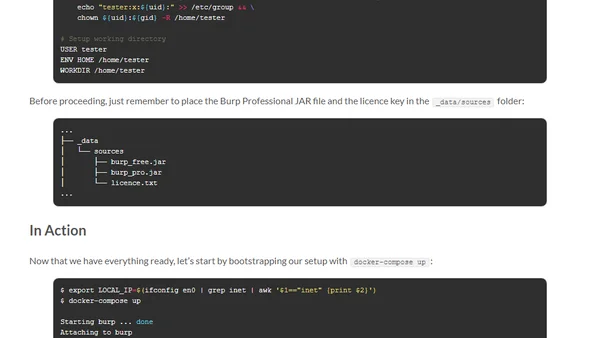 Burp Pro as a Docker Container