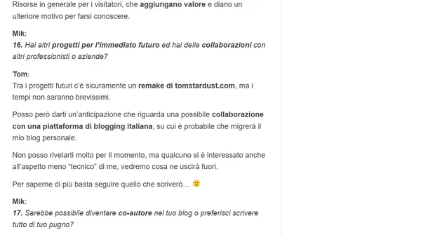 Intervista a Tommaso Baldovino: un eccellente web designer – seconda parte