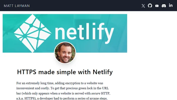 HTTPS made simple with Netlify