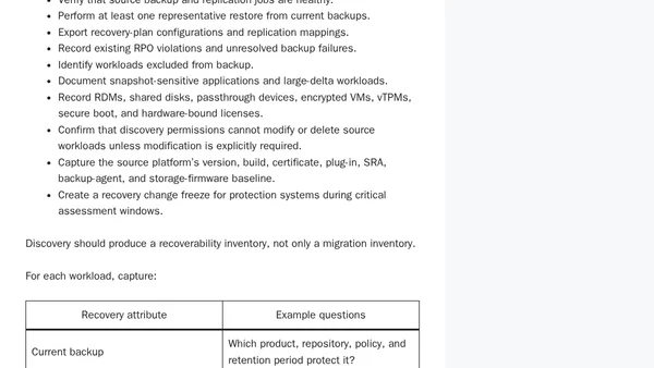 Recovery During Platform Transformation: Protecting Mixed Versions, Mixed Hypervisors, and In-Flight Migrations