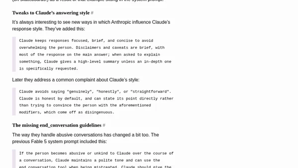 Claude's new system prompt really doesn't want to reproduce song lyrics
