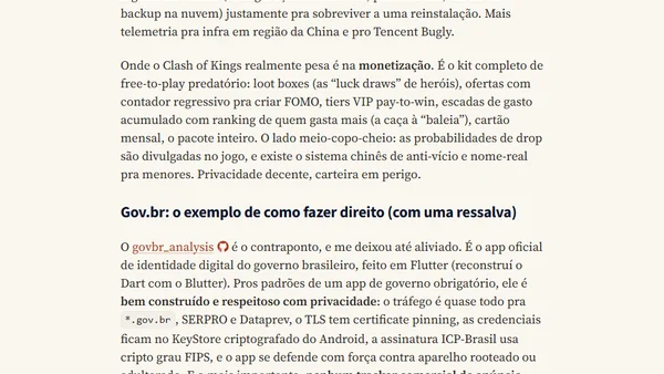 Fiz o Fable 5 analisar código do TikTok, Clash of Kings e Gov.br - Entendendo Fingerprint