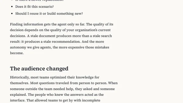 Every team needs a knowledge interface