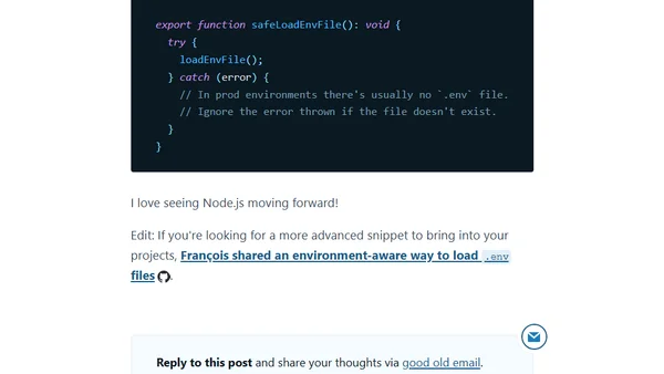 Automatically load .env files in Node.js scripts (#tilPost)