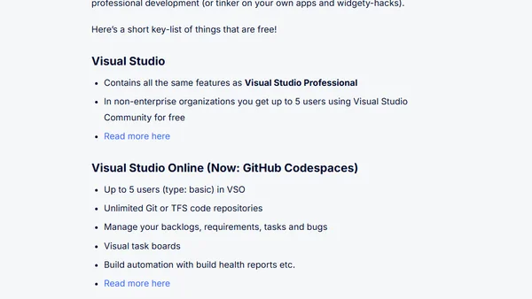 The New Microsoft - Visual Studio Community, Open-Source .NET, Expanded Xamarin Partnerships and more