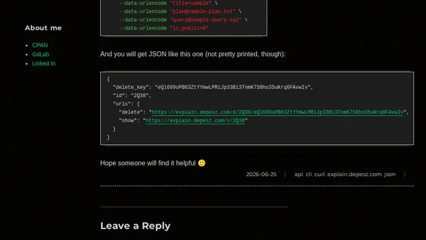 Posting explains from tools (and not web browsers)