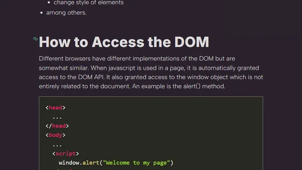 The DOM