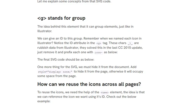Using SVG for the Icongraphy #SVGFTW