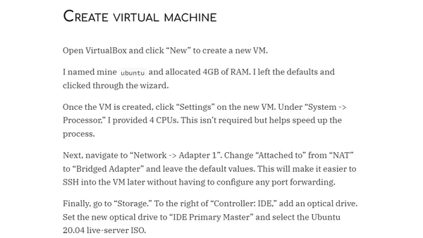 Ubuntu Autoinstallation on VirtualBox