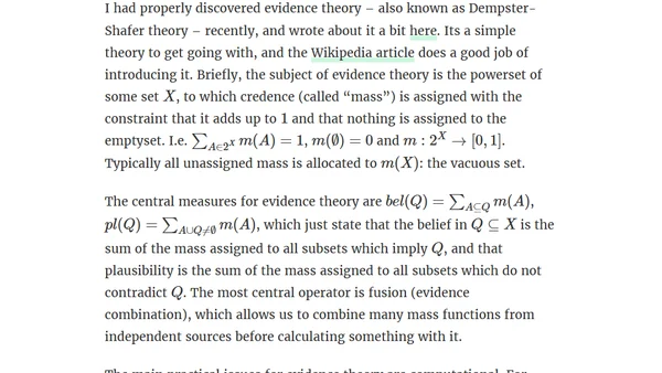 pyevidence: practical evidence theory