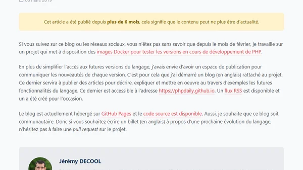 phpdaily le blog