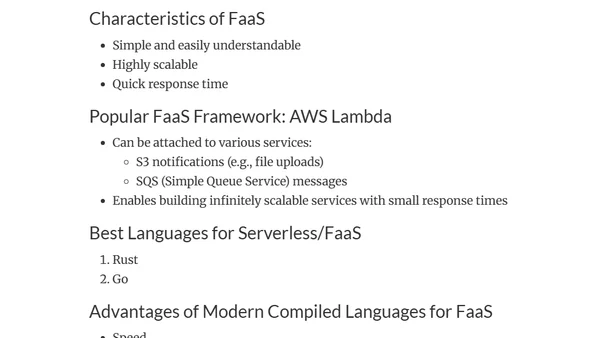 What is FaaS?