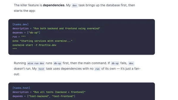 mise: My Go-To Tool Manager and Task Runner