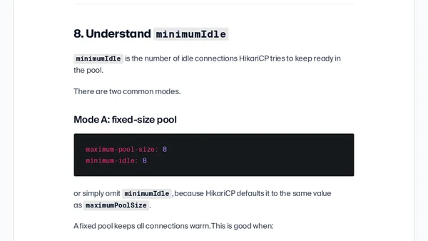 How to Size Java Database Connection Pools in Kubernetes
