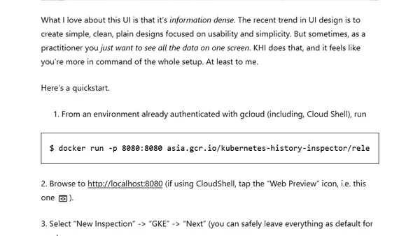 Kubernetes History Inspector