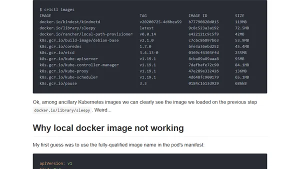KiND - How I Wasted a Day Loading Local Docker Images