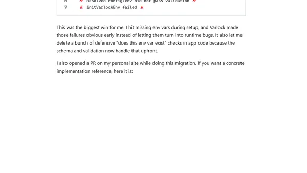 Stop Shipping Broken Env Config