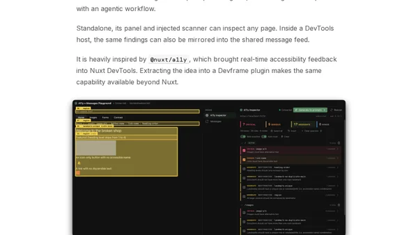 Pluggable, Extensible, and Playful DevTools