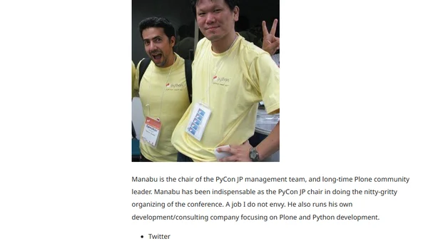A Japanese Python Community Who's Who