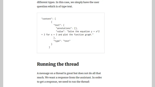 A look at the Azure OpenAI Assistants API