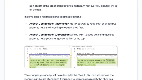How to Resolve Merge Conflicts Using the Merge Editor Feature on VS Code