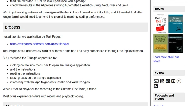 Convert Chrome Dev Tools Recording to WebDriver Java Code Using Free OpenCode AI Agent