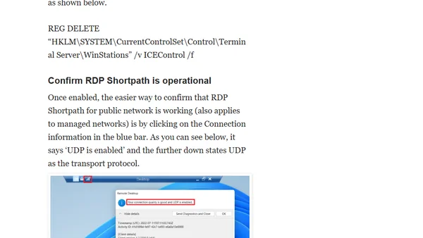 RDP Shortpath in action!