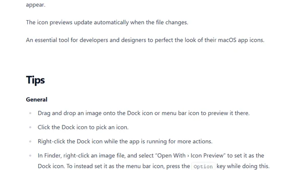 New App: Icon Preview