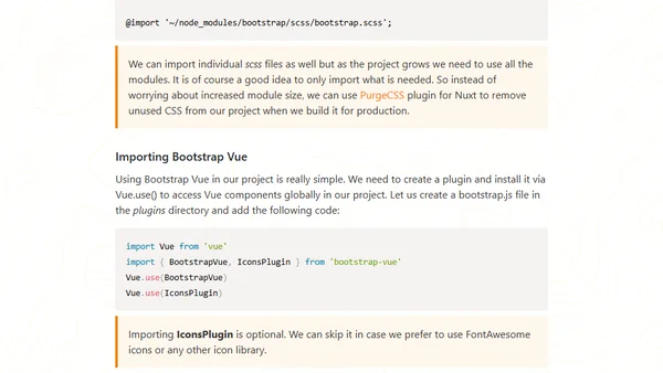 How to add and customize Bootstrap in Nuxt.js