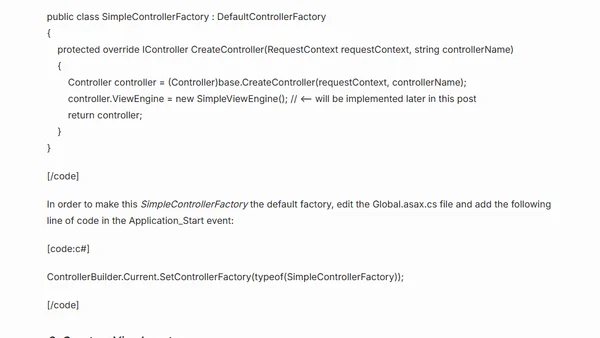 Creating a custom ViewEngine for the ASP.NET MVC framework