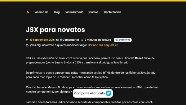 JSX para novatos