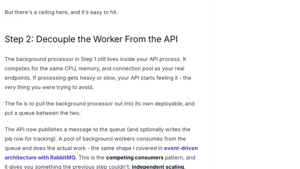 How to Scale Long-Running API Requests