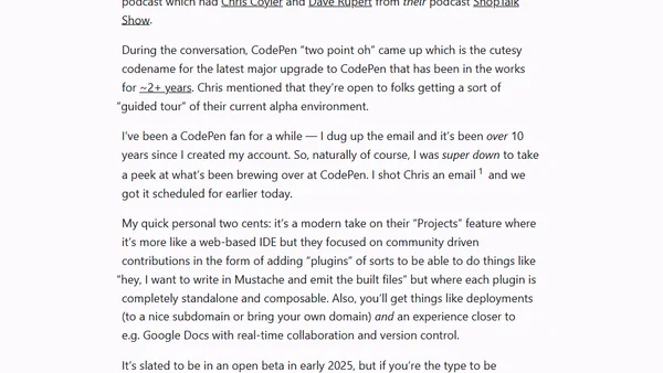 CodePen 2.0
