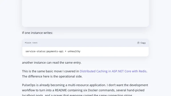 When IMemoryCache Stops Scaling: Moving to Redis with .NET Aspire