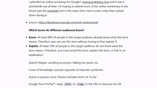 Technical Writing One