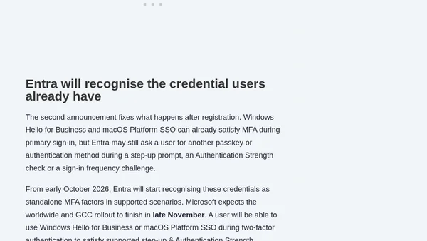 Microsoft Entra Just Made Passwordless MFA Registration Easier
