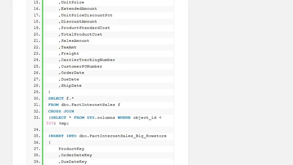 Free Webinar about Columnstore Indexes