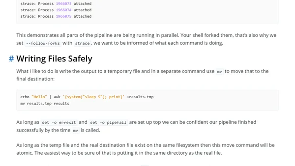 Watch Out for Data Loss When Redirecting to a File in a Shell Script