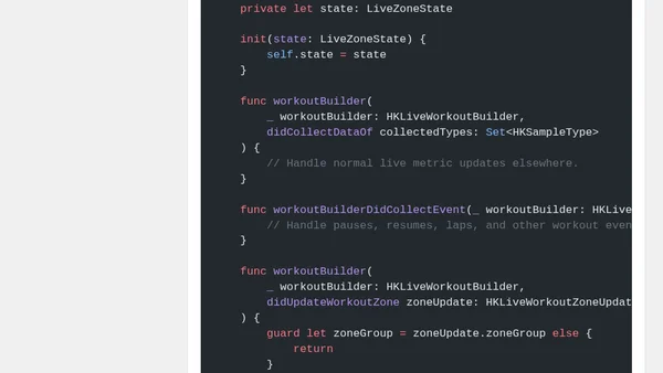 Build Workout Zone Coaching With HealthKit
