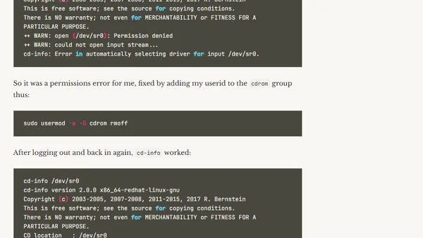`abcde` - Error trying to calculate disc ids without lead-out information