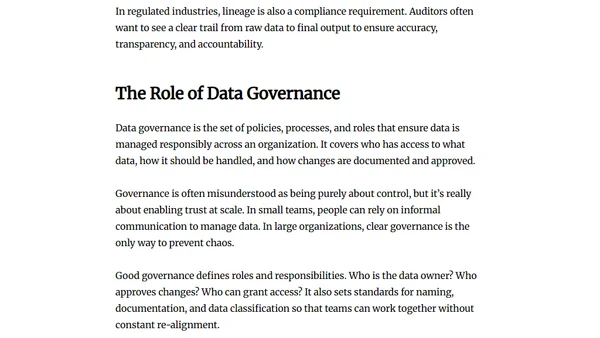 Introduction to Data Engineering Concepts | Metadata, Lineage, and Governance