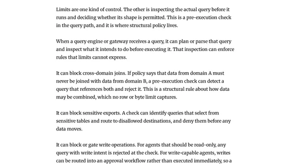 Policy Layer for Autonomous AI Data Agents