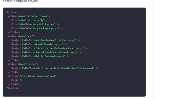 The New .slnx Solution Format (migration guide)