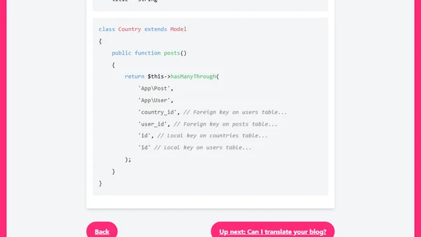 Laravel's HasManyThrough cheatsheet