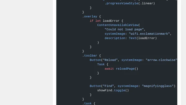 Using SwiftUI WebView Without UIViewRepresentable
