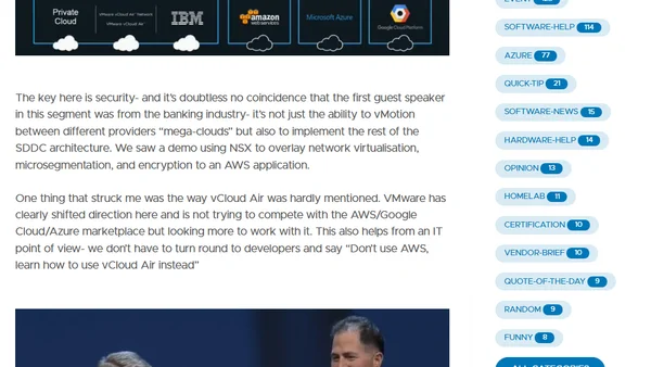VMworld US 2016 Day 1 Keynote
