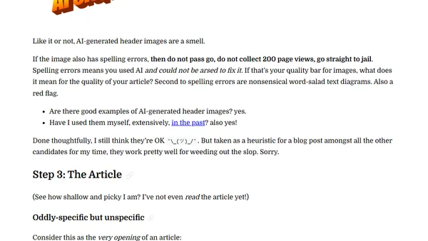 (AI) Smells on Medium