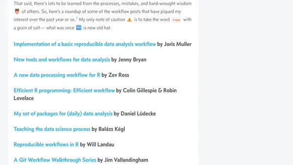 R workflow fun