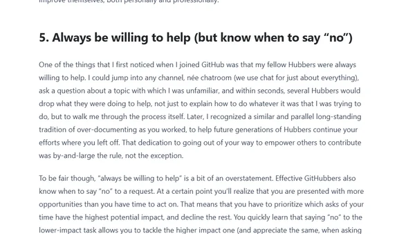 The seven habits of highly effective GitHubbers
